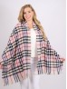 Soft Color Plaid Blanket Scarf 